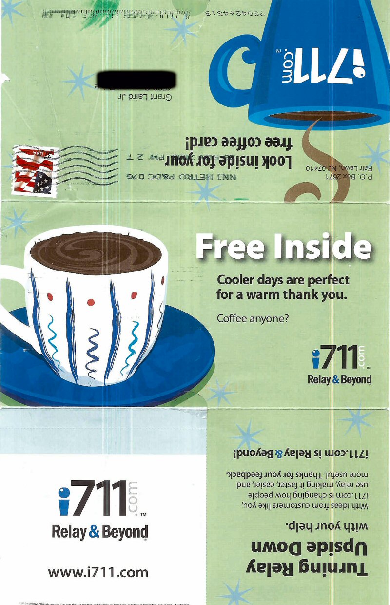 I711 mail ad front page